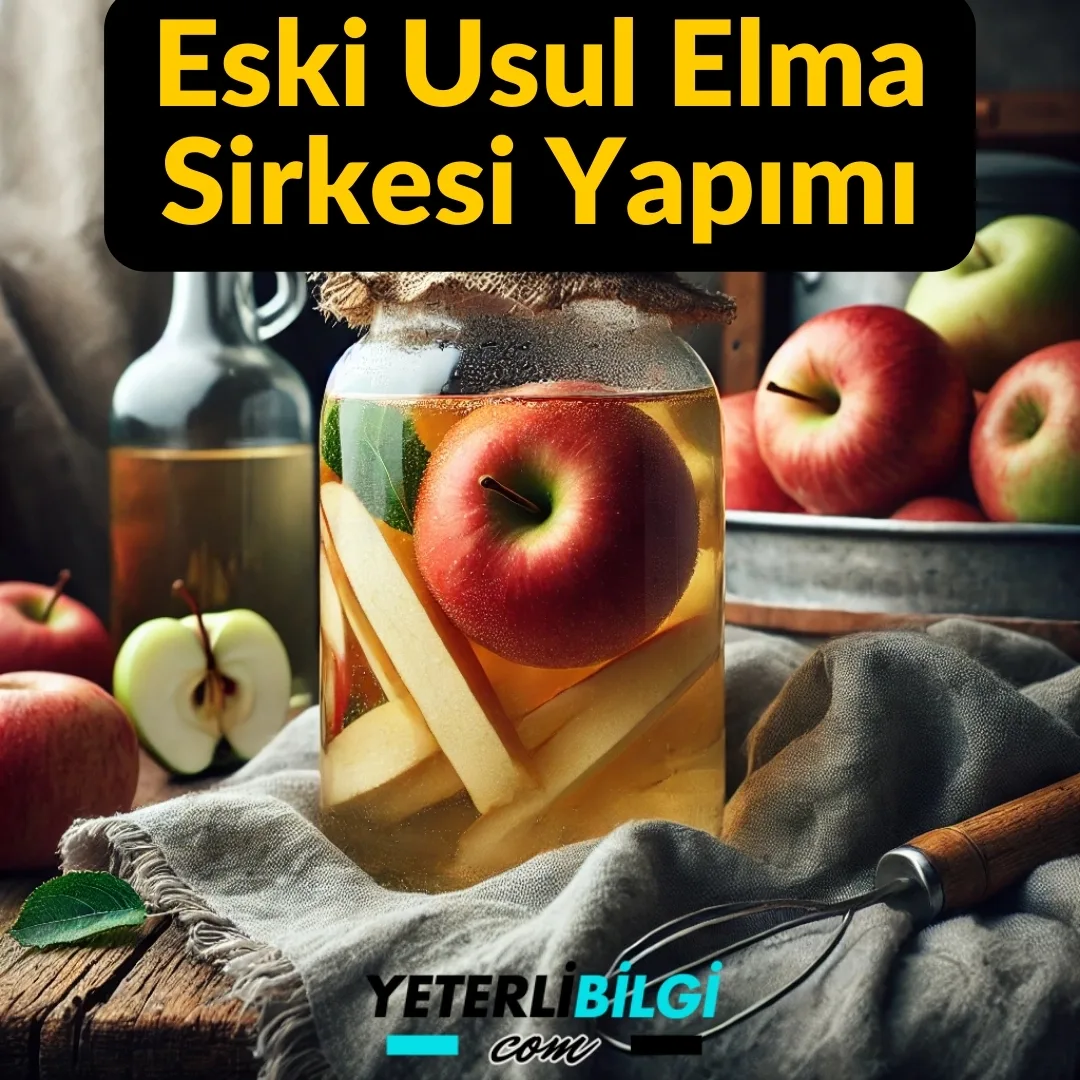 Eski Usul Elma Sirkesi Yapımı