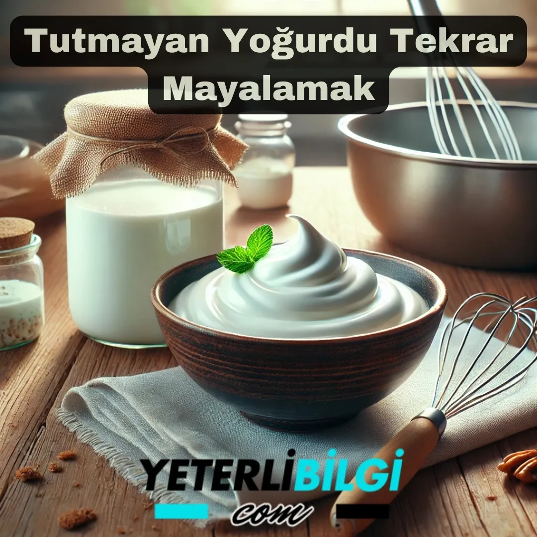 Tutmayan Yoğurdu Tekrar Mayalamak