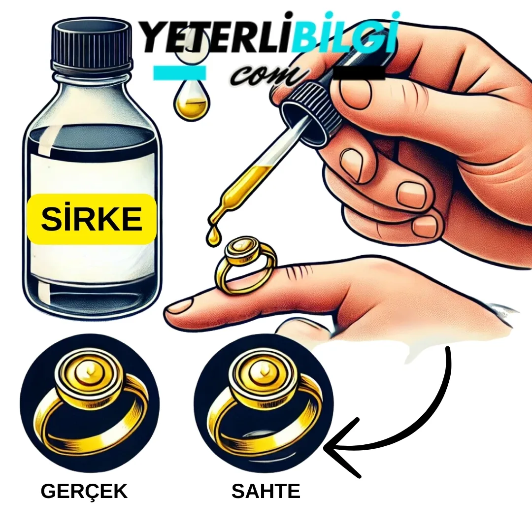 Sirke ile altın testi