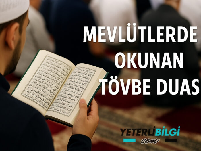 Mevlütlerde Okunan Tövbe Duası